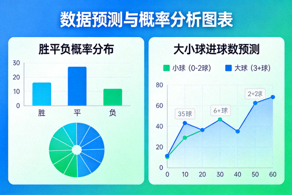 数据预测与概率分析图表 - 胜平负与大小球模型可视化
